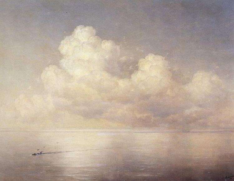 Ivan Aivazovsky Wolken uber dem Meer, Windstille oil painting image